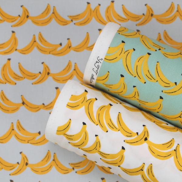 10cm単位価格 生地 布 可愛い イラスト バナナ 綿100 オックス 約110cm幅 ゆうパケット2ｍ対応 Hsk578 とらや Fabric Yahoo 店 通販 Yahoo ショッピング