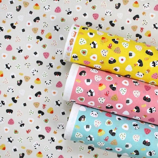 生地 布 おにぎりとパンダ 愛らしい和 スケア 和柄 プリント生地 110センチ幅 綿100 So4400 1 クリックポスト2ｍ対応 So4400 1 とらや Fabric Yahoo 店 通販 Yahoo ショッピング