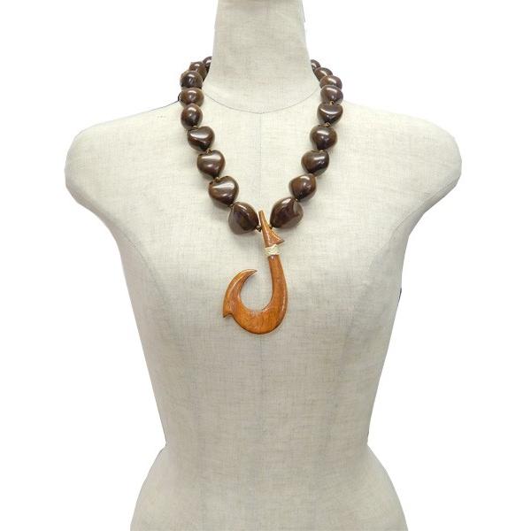 フラダンス ククイナッツ フィッシュフックペンダント ブラウン Ac184 トーチジンジャー 通販 Yahoo ショッピング