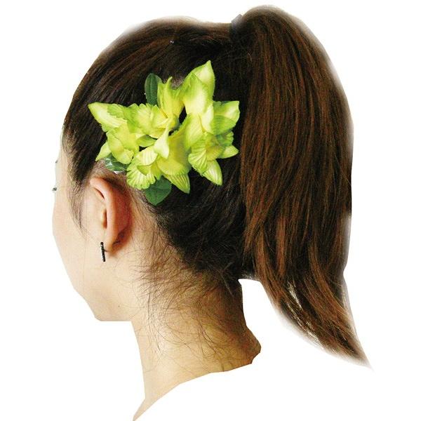 フラダンス 髪飾り ヘアクリップ ニューオーキッドクリップ フラダンス 髪飾り ヘアクリップ ニューオーキッドクリップ