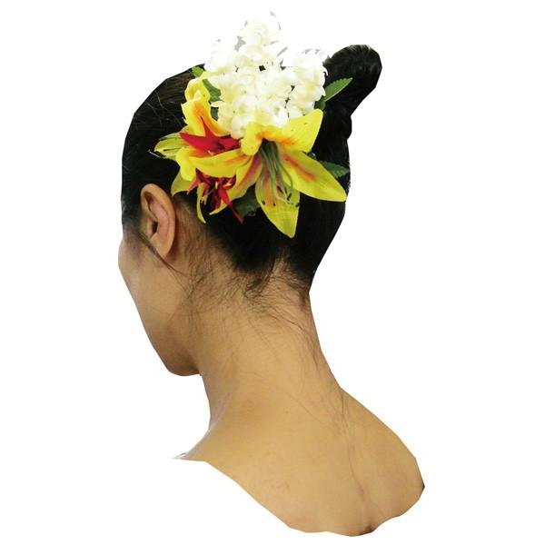 フラダンス 髪飾り ヘアクリップ タイガーリリーピカケ