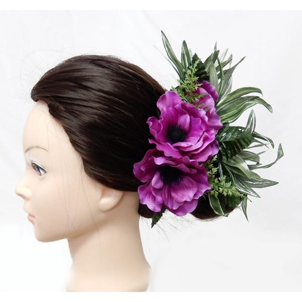 アレンジ ヘアクリップ Kc 049 アネモネ パープル 紫 Kc 049 トーチジンジャー 通販 Yahoo ショッピング