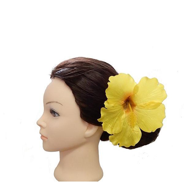 アレンジ ヘアクリップ KC-086A ハイビスカス イエロー : トーチ