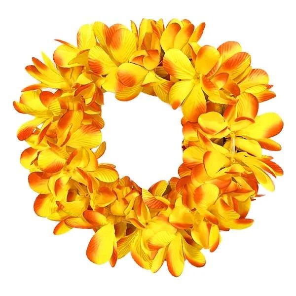 フラダンス レイ ハク 髪飾り Jプルメリアダブルヘッドバンド