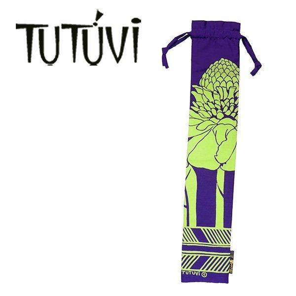 TUTUVI プーイリケース1（プイリ長さ約５０ｃｍ用）　トーチジンジャー　パープル　グリーン