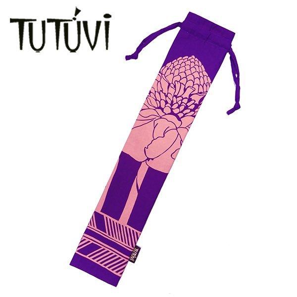TUTUVI プイリケース1（プイリ長さ約５０ｃｍ用）　トーチジンジャー　バイオレットパープル　コーラルピンク