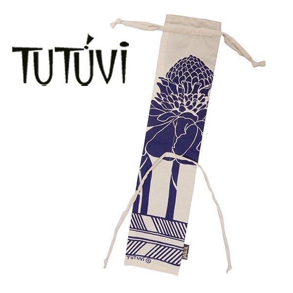 TUTUVI プーイリケース2（プイリ長さ約５０ｃｍ用）　トーチジンジャー　タン　ネイビー