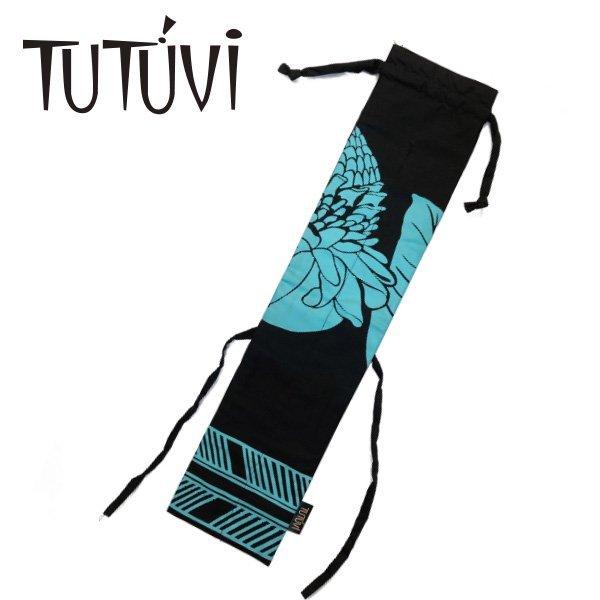 TUTUVI プイリケース2（プイリ長さ約５０ｃｍ用） トーチジンジャー ブラック/ブルー　黒青