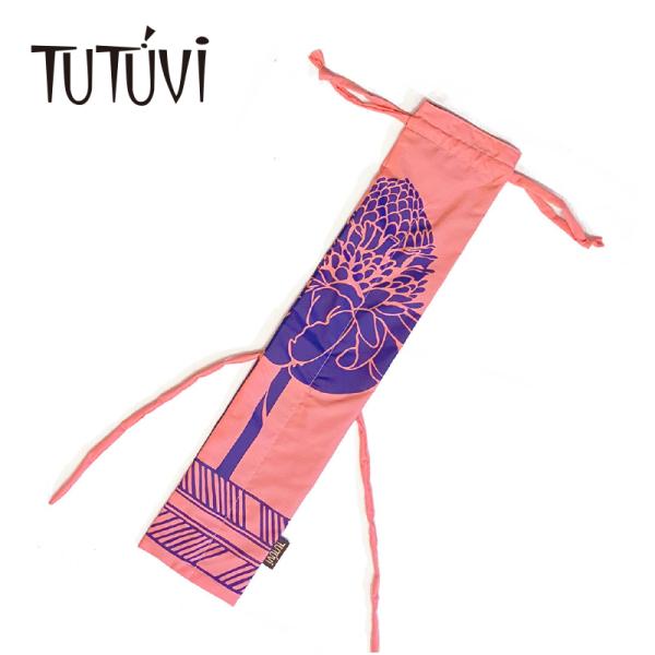 TUTUVI プイリケース2（プイリ長さ約５０ｃｍ用） トーチジンジャー　コーラルピンク・ロイヤルブルー