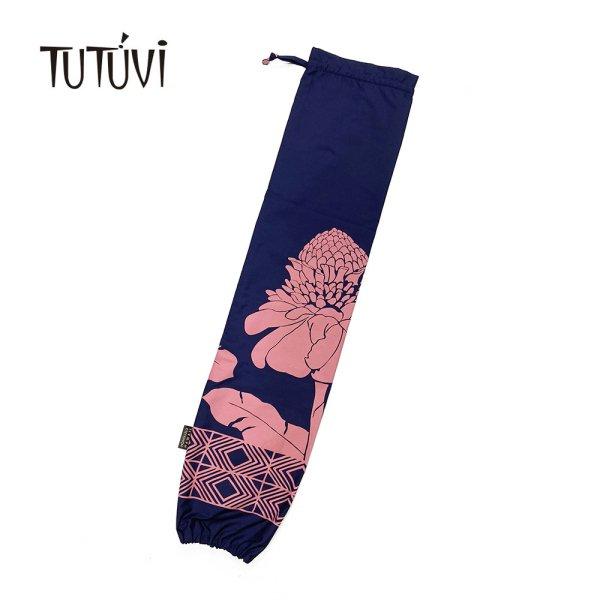 TUTUVI パウケース　ニュートーチジンジャー　ネイビー　コーラルピンク