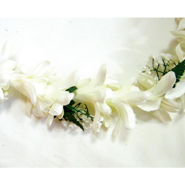 100％の保証 フラダンス衣装 レイ ハワイ 花飾り イベント フラ ハワイアンレイ フラワーレイ ロングレイ WL-07 アイランドチューブローズロングレイ  ホワイト 白