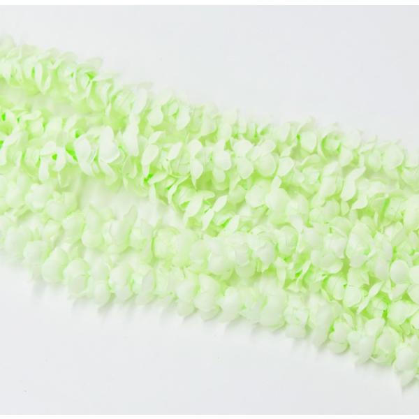 海外輸入 フラダンス ハワイアンレイ レイ フラワーレイ ピカケ６ストランズチョーカーオープンレイ アイボリーグリーン レイ