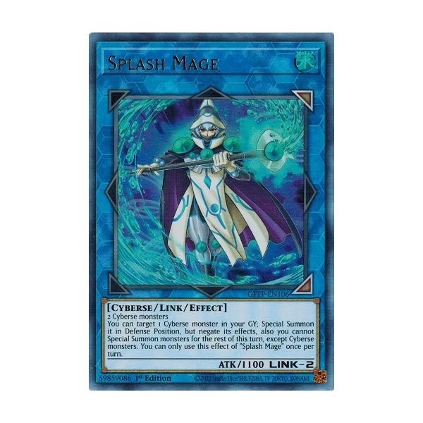 遊戯王 Gftp En106 スプラッシュ メイジ Splash Mage ウルトラレア 英語 1st Gftp En106 トレカ道 通販 Yahoo ショッピング