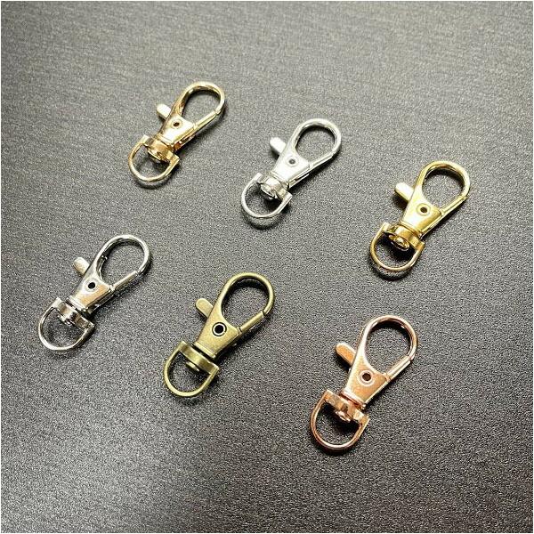 ナスカン 小 35mm 豆ナスカン 回転 ストラップ キーホルダー 金具 合金