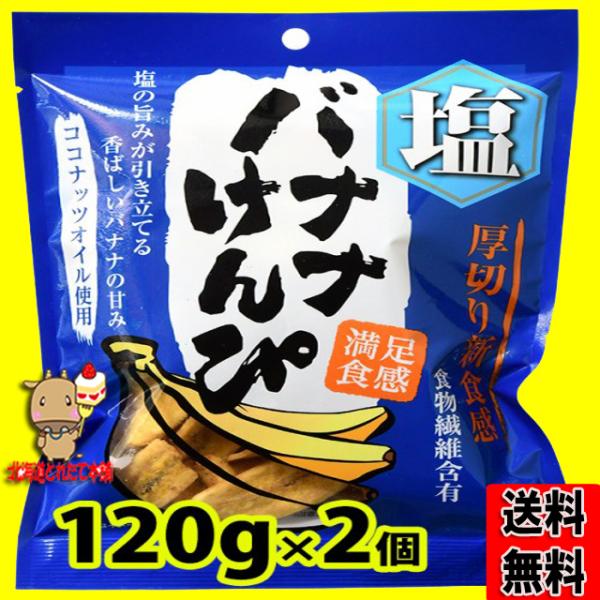 塩 バナナ けんぴ 120g (120g×2袋) ネコポス 送料無料 プレミアム