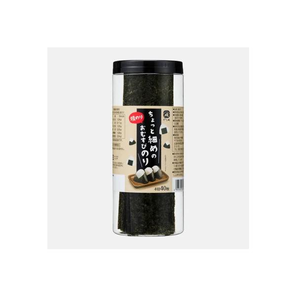 やま磯　ちょっと細めのおむすびのり　4切40枚（板のり10枚）　国産海苔使用　焼のり　※包装不可商品