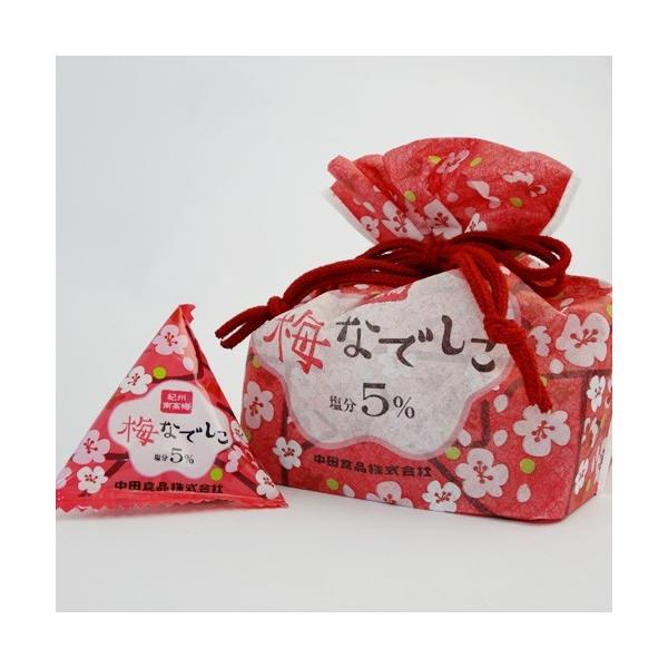 中田食品 　紀州南高梅　梅なでしこ　巾着　7粒入り（塩分5％）　※包装不可商品