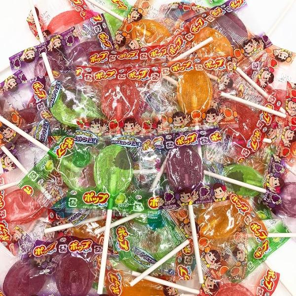 【訳アリ大特価❗️】 不二家 ポップキャンディ 4400本 ペコちゃん 大量 訳あり】在庫処分 大特価 不二家 ポップキャンディ 80本 ペコ