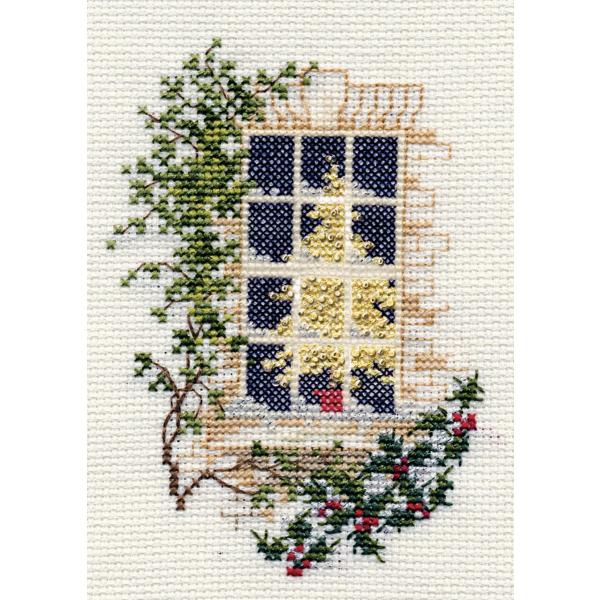 Bothy Threads NXXeb`hJLbg "Christmas Card - Christmas Window" CDX08 (NX}X̑) {V[XbY yCO/[40`80xz