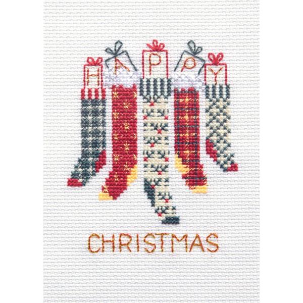 Bothy Threads NXXeb`hJLbg "Christmas Card - Christmas Stockings" CDX40 {V[XbY yCO/[40`80xz