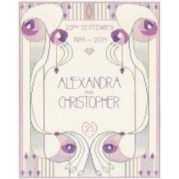 Bothy Threads NXXeb`hJLbg "Mackintosh - Wedding / Anniversary Sampler" MKP4 {V[XbY yCO/[40`80xz
