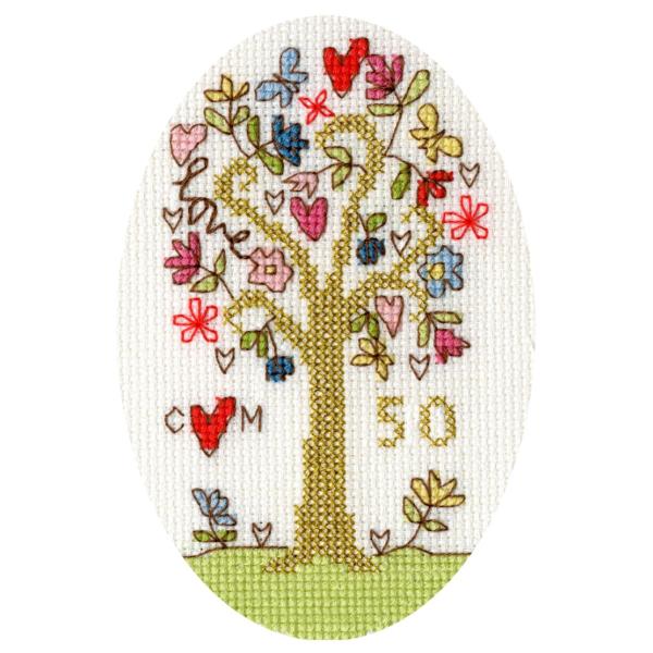 Bothy Threads NXXeb`hJLbg "Greeting Card - Golden Celebration" XGC4 {V[XbY yCO/[40`80xz