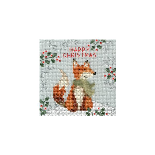 Bothy Threads NXXeb`hJLbg "Christmas Card - Xmas Fox" XMAS8 (Lcl) {V[XbY yCO/[40`80xz