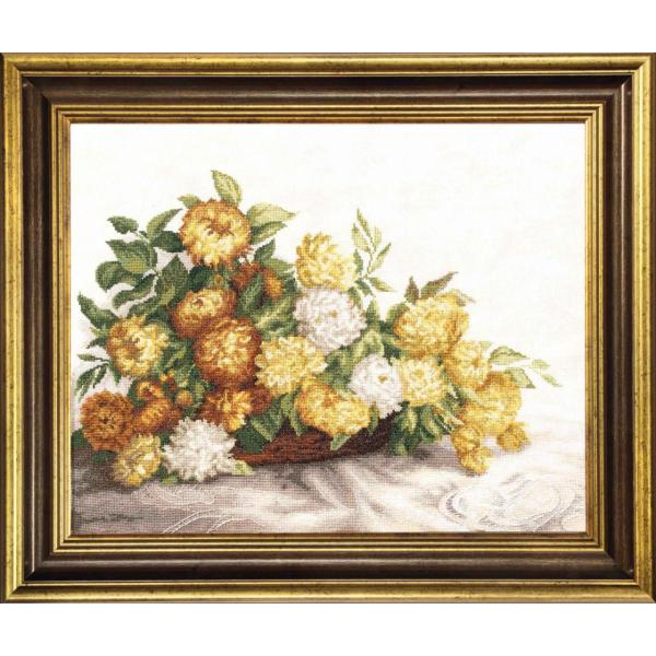 CHARIVNA hJLbg M-199 "Yellow chrysanthemums" `ui yCO/[50`100xz