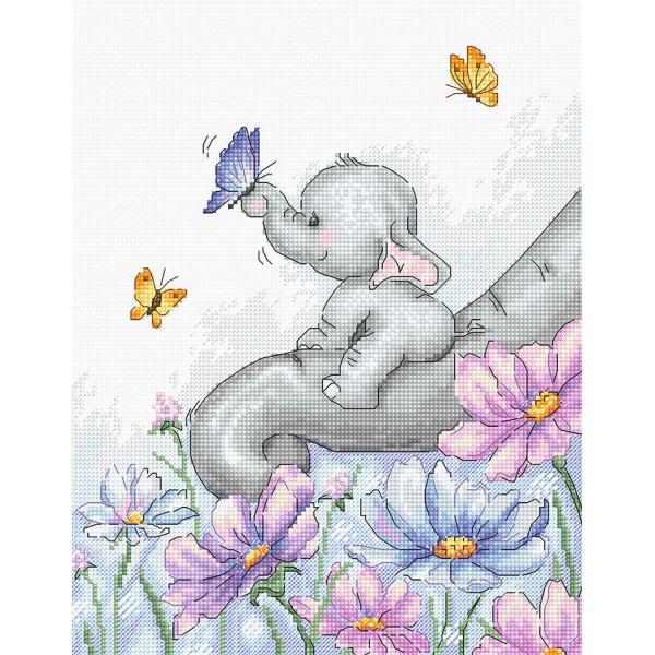 Luca-S NXXeb`hJLbg B1183 "Elephant with Butterfly" (]Eƃ`E) yCO/[40`80xz