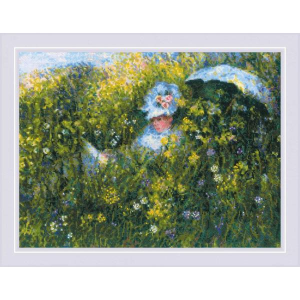 RIOLISNXXeb`hJLbg No.1850 "In the meadow" after Claude Monet's Painting (N[hEl `[bv) yCO/[1`2xz
