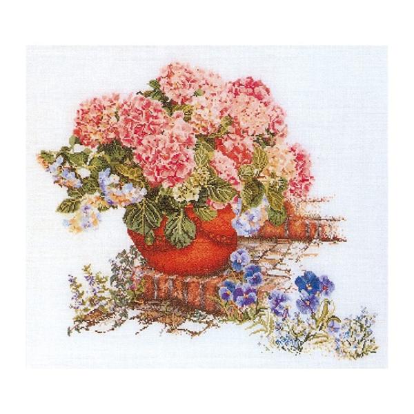 Thea Gouverneur NXXeb`hJLbgNo.2078 "Hydrangea &amp; Pansies"(zԂƃpW[ AWTC  ) I_ eAEO[Fk[