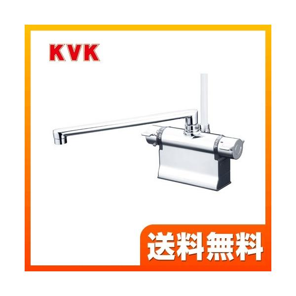 [KF3011TR3] KVK 浴室水栓 シャワー水栓 サーモスタットシャワー金具 デッキ形（台付） 300mmパイプ仕様 可変ピッチ式 快適節水シャワー 逆止弁 取付穴径（mm）：φ22〜φ24 蛇口 【送料無料】 デッキタイプ おしゃれ...