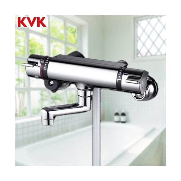 [KF800TN] KVK 浴室水栓 シャワー水栓 サーモスタットシャワー金具（壁付きタイプ） 80mmパイプ付 洗い場専用水栓 逆止弁 蛇口 【送料無料】 壁付タイプ おしゃれ  浴室水栓 KVK KF800TN 【着日指定について】 ★...