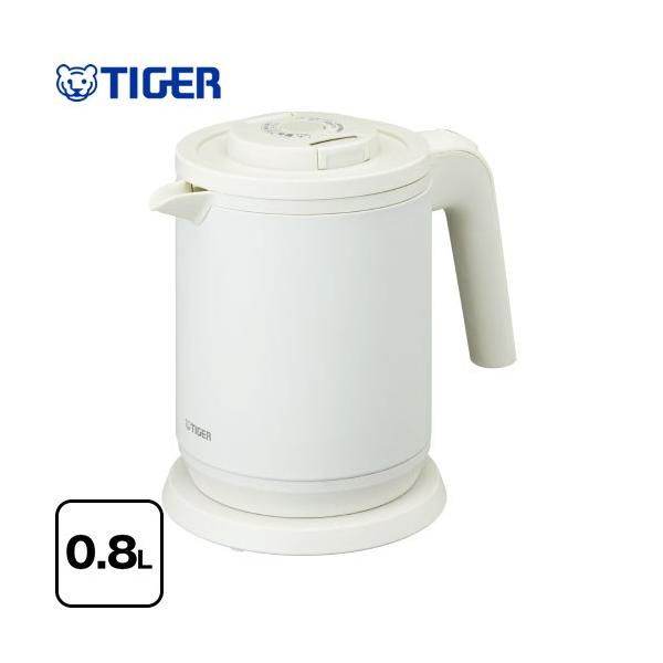 タイガー（TIGER） 電気ケトル・ポット 0.8L PCK-A081-WM 蒸気レス電気