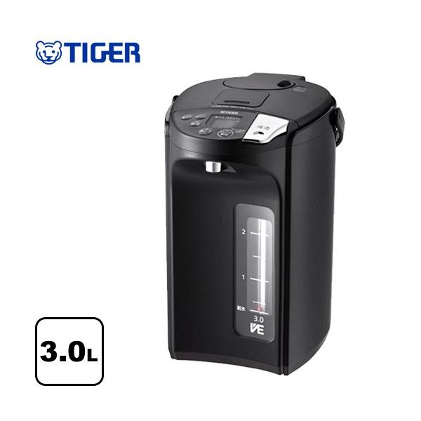 PIS-G300-KE 電気ケトル・ポット とく子さん 容量：3.0L 蒸気レスVE電気まほうびん 定格消費電力：700W たっぷり沸かしてまほうびんで保温「節電VE保温」  アーバンブラック   【キーワード】電気魔法瓶 / TIGER ...