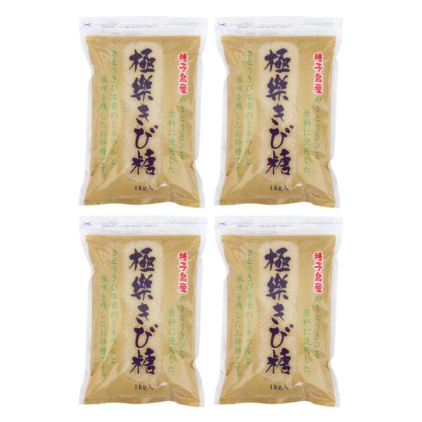 極楽きび糖 1kg 4個 波動法製造 サトウキビ 種子島 砂糖 調味料