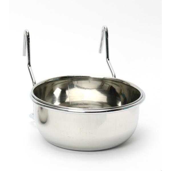 マルカンES-10　ハンガー食器プチ清潔で丈夫なステンレス製「ハンガー食器プチ」は、ペットたちが理想的な姿勢で食事を摂ることができるように開発されたステンレス製の食器です。サイズφ125×H60