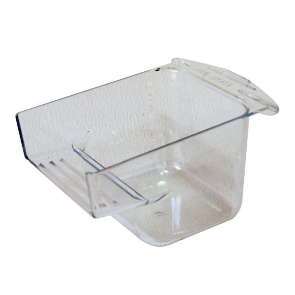 安心のHOEI純正品35角、35手のり、465インコなどのHOEIケージに取り付け可能な純正食器です清潔なクリアタイプ　1個入り適用ケージHOEI　スイートパッケージＭ、ハートフルハウスＬ、ハートフルハウスＬＬ、３５シリーズ、パラキートマン...