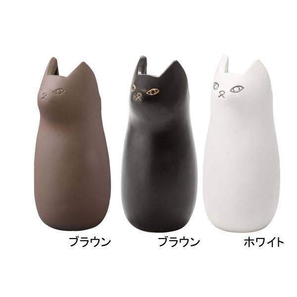 CLY-12 傘立て ねこ 小 おしゃれ アンブレラスタンド 陶器 猫 ネコ  傘立て エレガントな猫のミニ傘立て 東屋