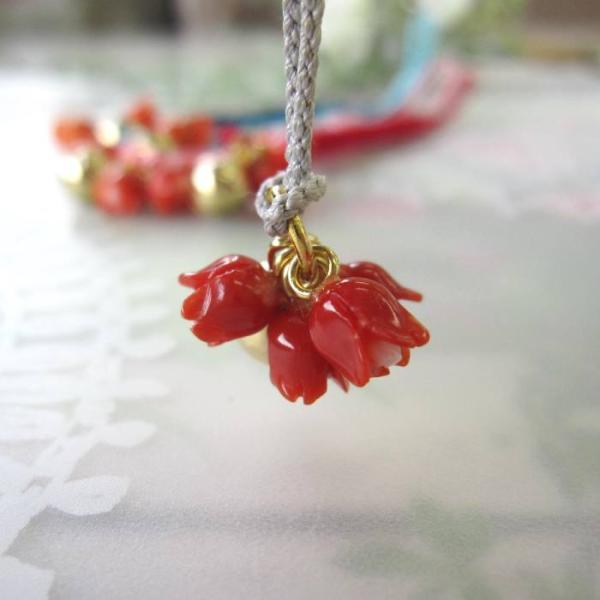 骨董品アンティーク品赤珊瑚薔薇お守り古物時代物コレクション7