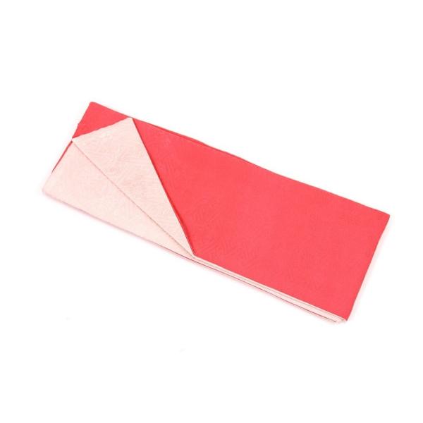 加藤萬 重ね衿 本紋 ローズピンク 桜色みふじ 加藤萬謹製 リバーシブル