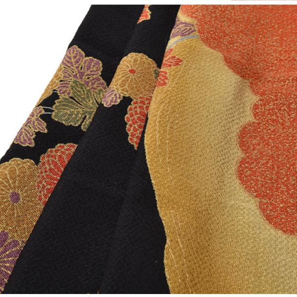 風呂敷　縮緬 絹100％　7０cm×75cm 正絹ふろしき 大判　和装小物 送料無料 訳あり 正絹 風呂敷 絹100% ふろしき 和装小物 二巾 2巾 2幅