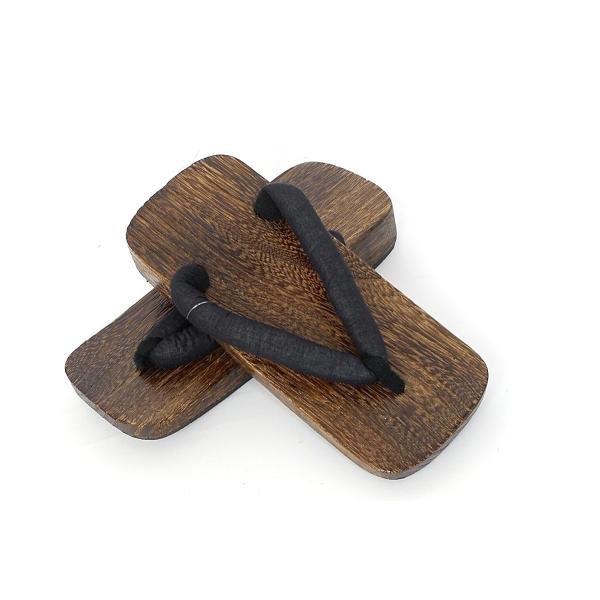 男物　桐焼下駄ベーシックなデザインの男物下駄です。豊富なデザインをご用意しております。【色】こげ茶×黒【サイズ】3Lサイズ約29cm 幅約10.3cm 高さ約4cmできるだけ商品と同じ色目を出すよう努力しておりますが、表示画面等の違いから、...