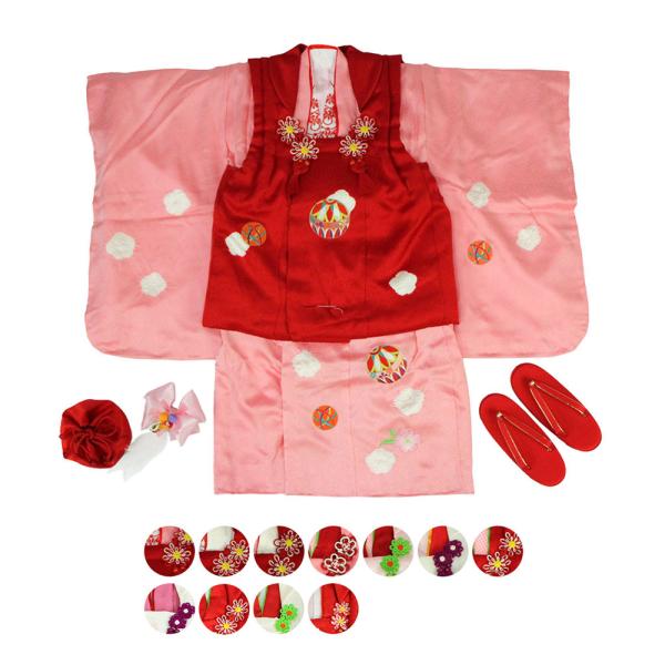 七五三 三歳 着物 被布 正絹 呉服屋 訳あり 被布セット 3才 女の子