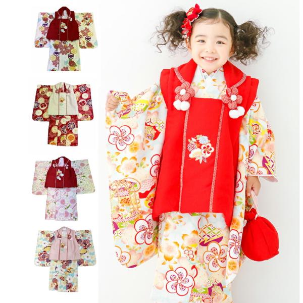3歳　着物　小町kids  七五三 tosen_c-kkf2020
