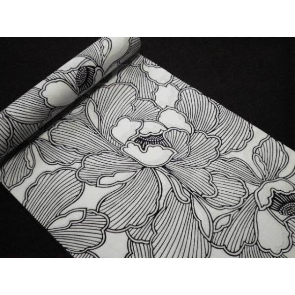 注染浴衣反物白地に濃紺の濃淡花芙蓉ふようおすすめ白紺ゆかた本染めtel確認 Buyee 日本代购平台 产品购物网站大全 Buyee一站式代购