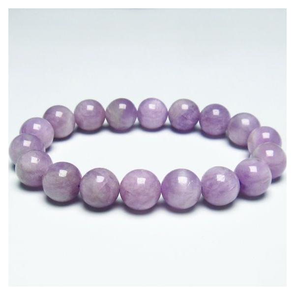 クンツァイト ブレスレット 11mm ミルキークンツァイト 一点物 メール