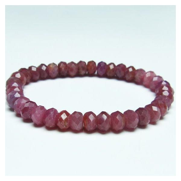 ルビー 8mm 天然石 ブレスレット ルビー ブレスレット 8mm 一点物 送料無料 111-27587 : 天然石