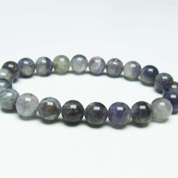 アイオライト ブレスレット 9mm レピドクロサイト入り アイオライト