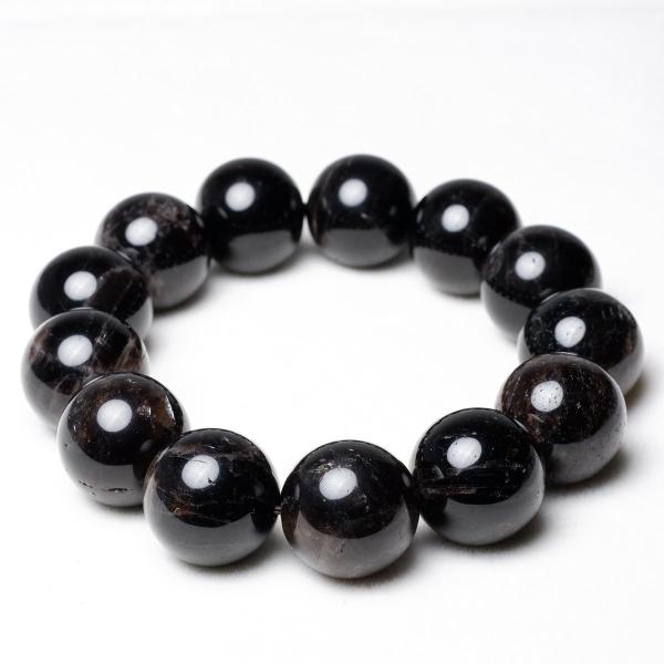 モリオン ブレスレット 18mm 黒水晶 ブレス 一点物 メール便可 [M便 1